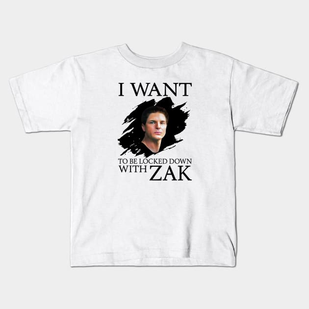Ndash I Want Be Locked Down With Zak Bagans Kids T-Shirt by CelestialCharmCrafts
